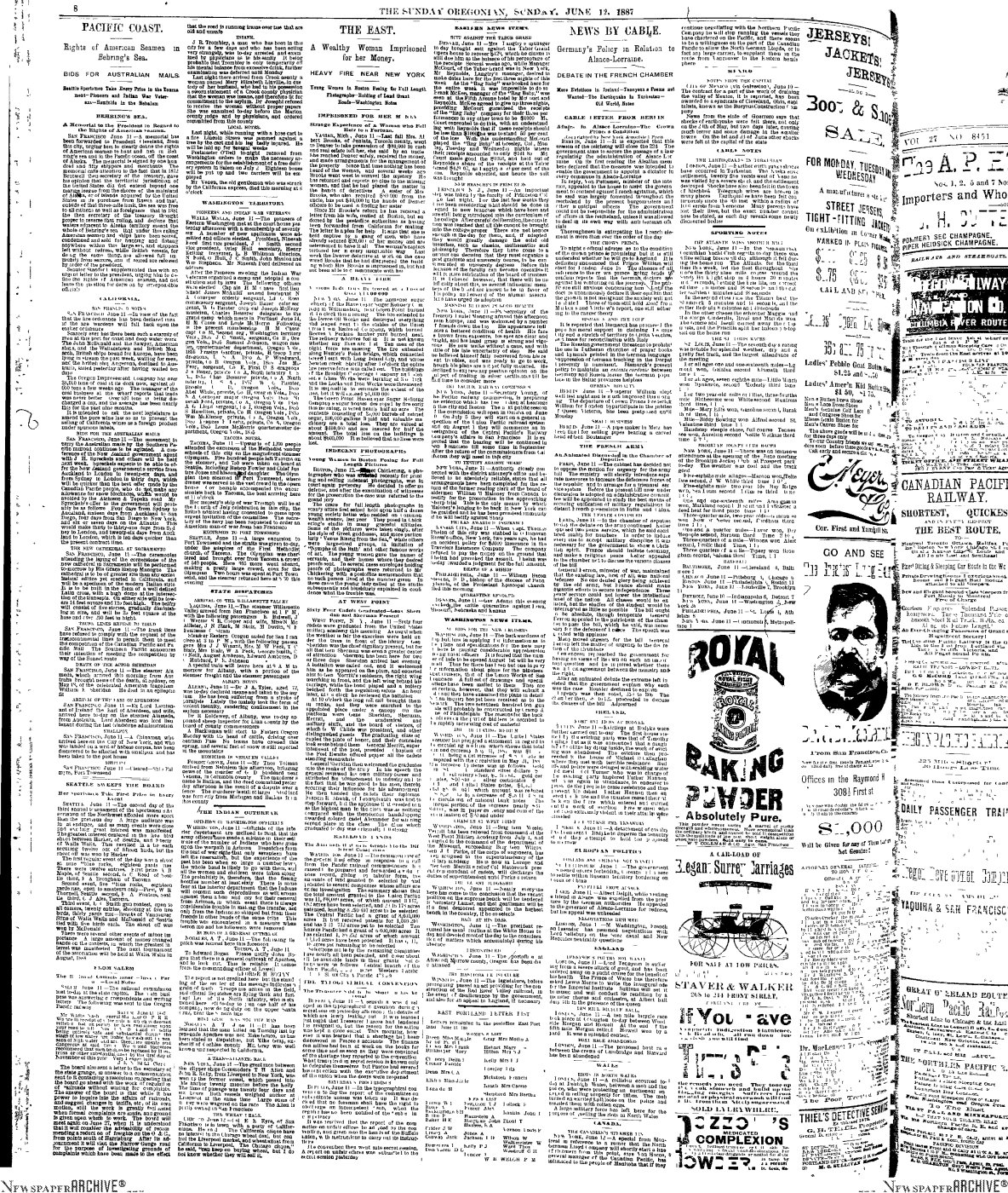 First page of Indian War Veterans Meeting - June 11, 1887 - Walla Walla, WA